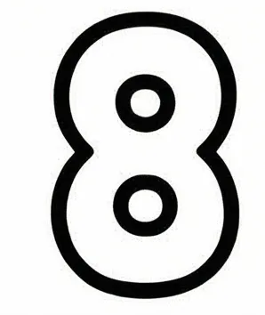 a black and white number 8.webp